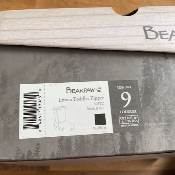 Bear Paul Emma toddler zipper black size 9 - Picture 10 of 10